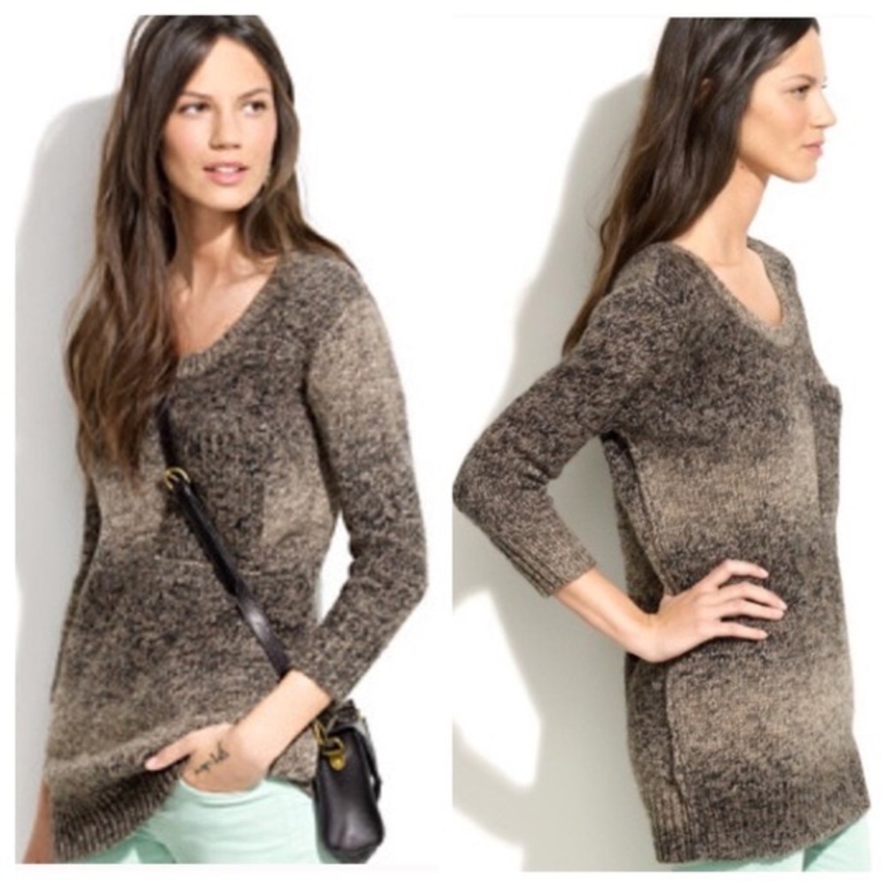 Madewell Wallace ‘Rowboat Sweater’ Brown Black